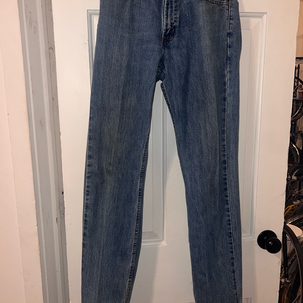 Harley Davidson Denim Jeans Mens 30x34 Blue Rn #103819 Made In Mexico